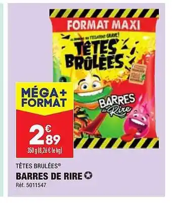 ALDI Barres de rire têtes brûlées offre