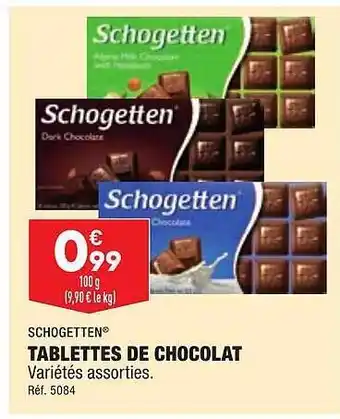ALDI Tablettes de chocolat schogetten offre
