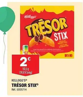 ALDI Trésor stix kellogg's offre