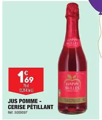 ALDI Jus pomme - cerise pétillant offre