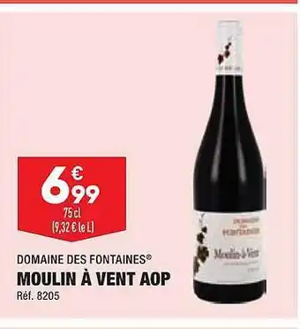 ALDI Moulin à vent aop domaine des fontaines offre
