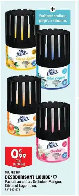 ALDI Désodorisant liquide mr fresh offre
