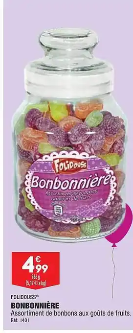 ALDI Bonbonnière folidouss offre