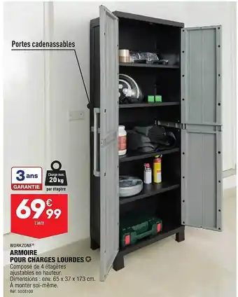 ALDI Armoire pour charges lourdes workzone offre