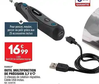 ALDI Outil multifonction de précision 3,7v ferrex offre