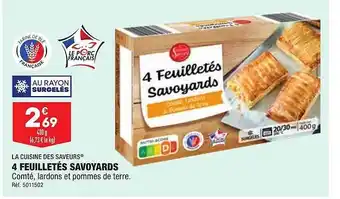 ALDI 4 feuilletés savoyards la cuisine des saveurs offre