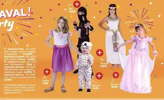 Gifi Déguisement ninja, déguisement cléopâtre, déguisement licorne, déguisement dalmatien, déguisement princesse offre