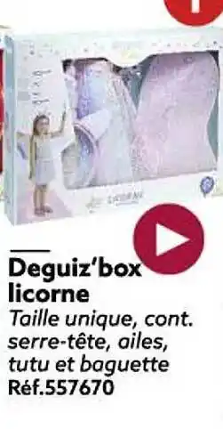 Gifi Deguiz'box licorne offre