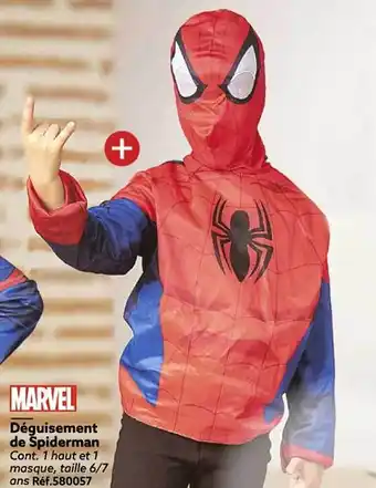 Déguisement de spiderman marvel