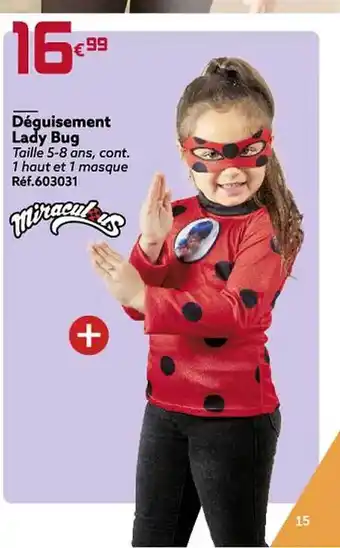 Gifi Déguisement lady bug offre