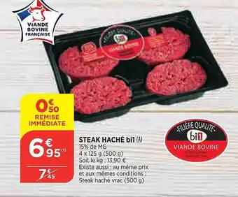 Bi1 Steak haché bi1 offre