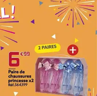 Paire de chaussures princesse x2