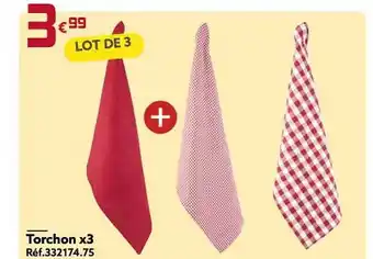 Gifi Torchon x3 offre
