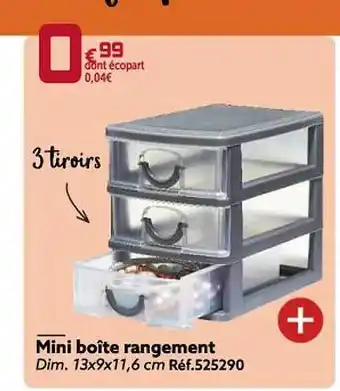 Gifi Mini boîte rangement offre