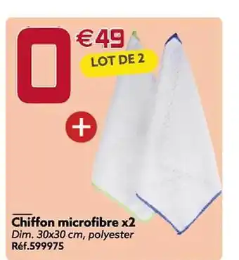 Gifi Chiffon microfibre x2 offre
