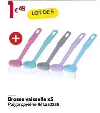 Gifi Brosse vaisselle x5 offre