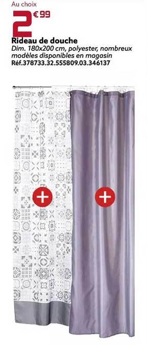 Gifi Rideau de douche offre