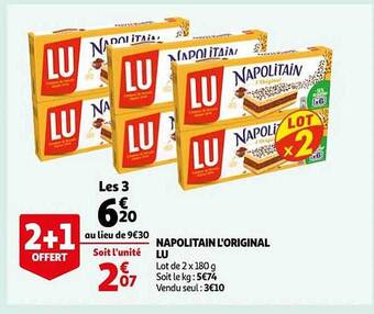 Auchan Napolitain l'original lu offre