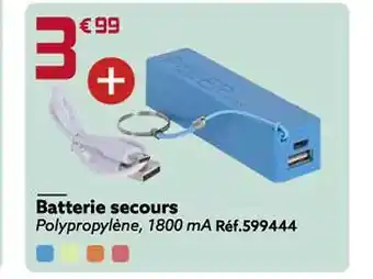 Gifi Batterie secours offre