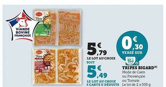 Hyper U Tripes bigard offre