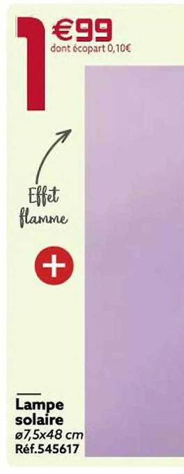 Gifi Lampe solaire offre