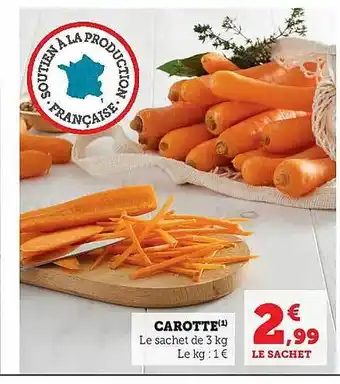 Hyper U Carotte offre