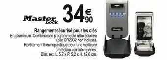 Tridôme Rangement sécurisé pour les clés master lock offre