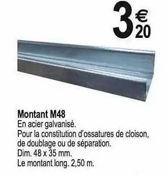 Tridôme Montant m48 offre