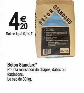 Tridôme Béton standard offre