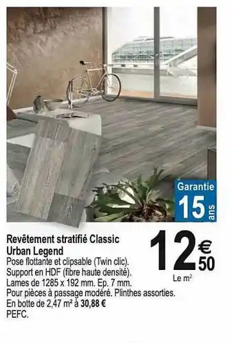 Tridôme Revêtement stratifié classic urban legend offre