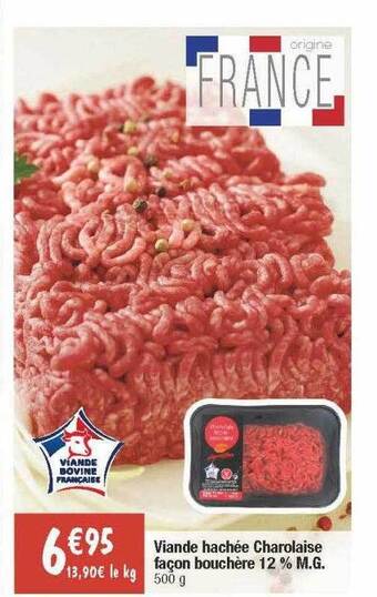 Migros Viande hachée charolaise façon bouchère 12% m.g. offre