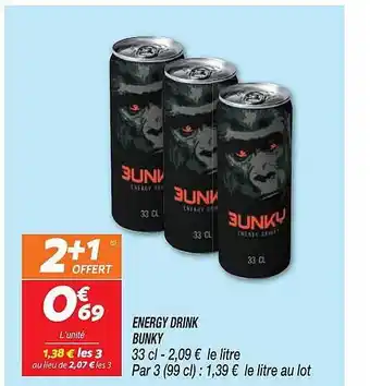 Netto Energy drink bunky offre