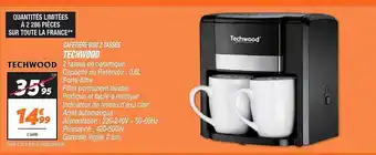 Netto Cafetière duo 2 tasses techwood offre