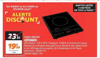 Netto Plaque à induction esperanza offre