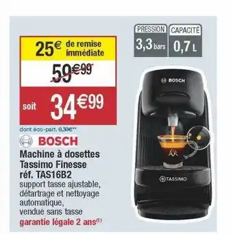 Machine à dosettes tassimo finesse bosch