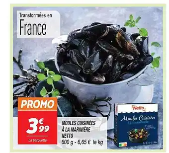 Netto Moules cuisinées à la marinière netto offre