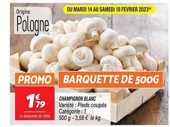 Netto Champignon blanc offre