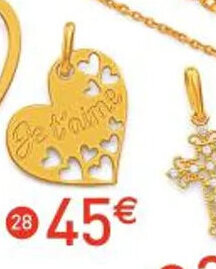 E.Leclerc Bijoux Pendentif or Jaune offre
