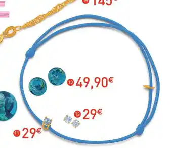 E.Leclerc Bijoux Bracelet cordon et oxyde de zirconium offre