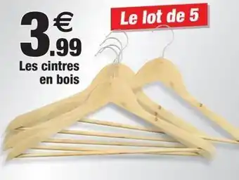Bazarland Les cintres en bois offre