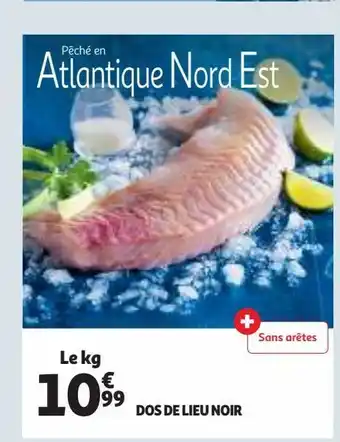 Auchan Le kg dos de lieu noir offre