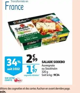Auchan Salade sodebo offre
