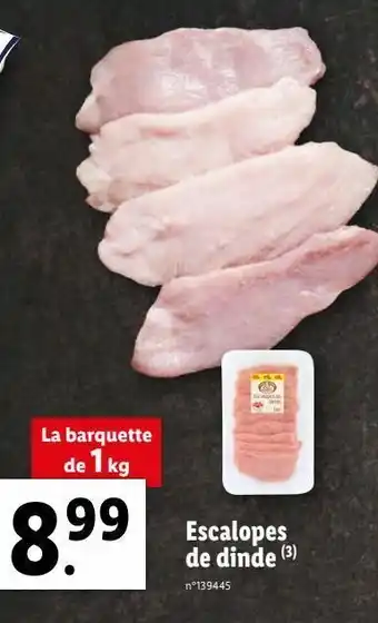 Escalopes de dinde