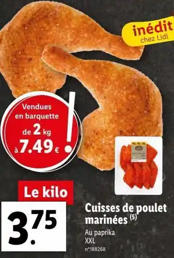 Lidl Cuisses de poulet offre