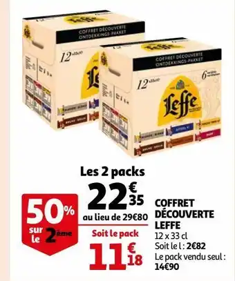 Auchan Coffret découverte leffe offre