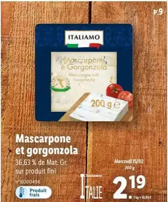 Lidl Fromage offre