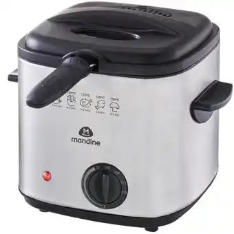 Carrefour Mandine friteuse  compact - mdf10-19 - inox/noir  mandine offre