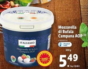 Lidl Mozzarella offre