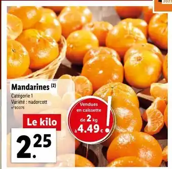 Lidl Mandarines offre
