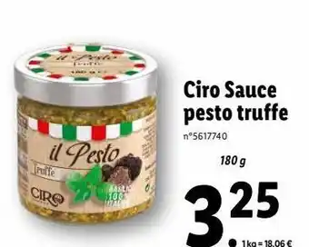 Lidl Sauce pesto offre
